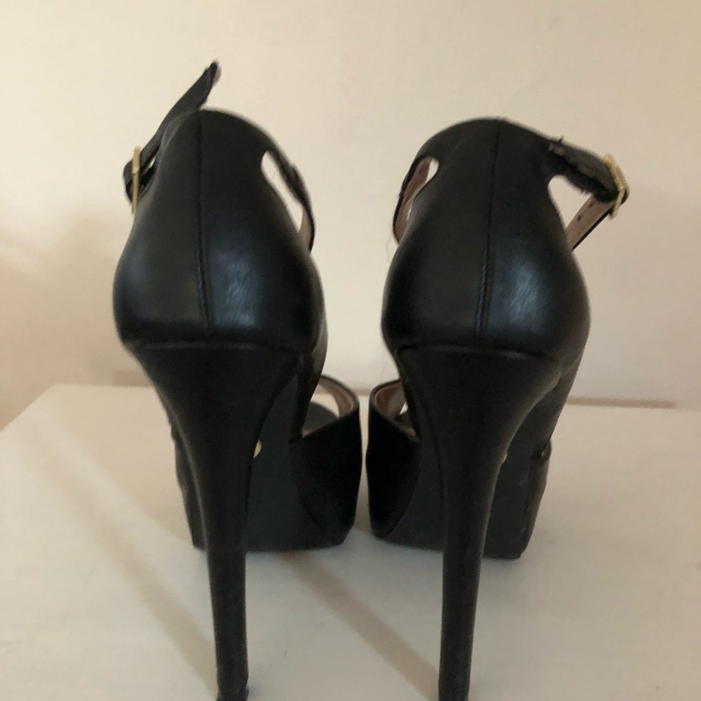 Betsey Johnson black high heel shoes
